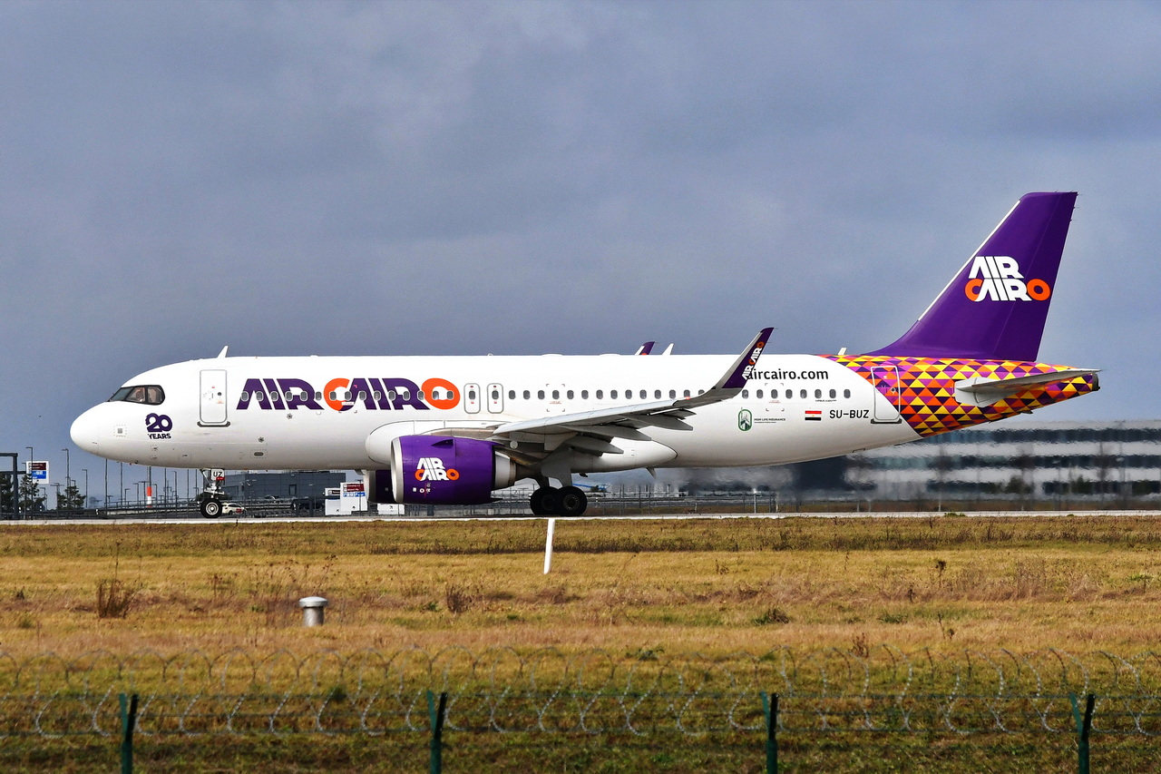 SU-BUZ , Air Cairo , Airbus A320-251N ,  Berlin-Brandenburg  Willy Brandt  , BER , 05.02.2024 ,