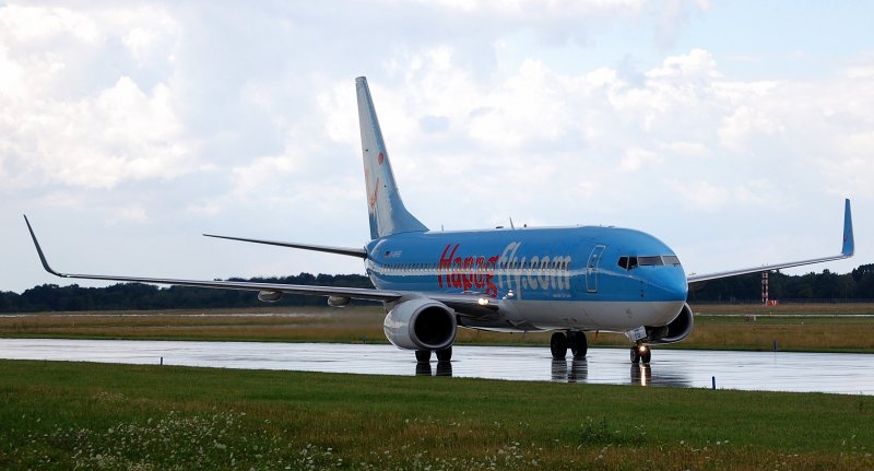 4.08.08 Die D-AHFB kurz nach einem Heftigen Regenschauer.