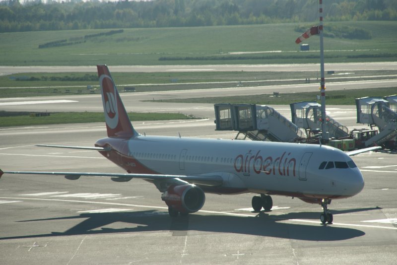 A321 der airberlin kommend aus Palma de Mallorca