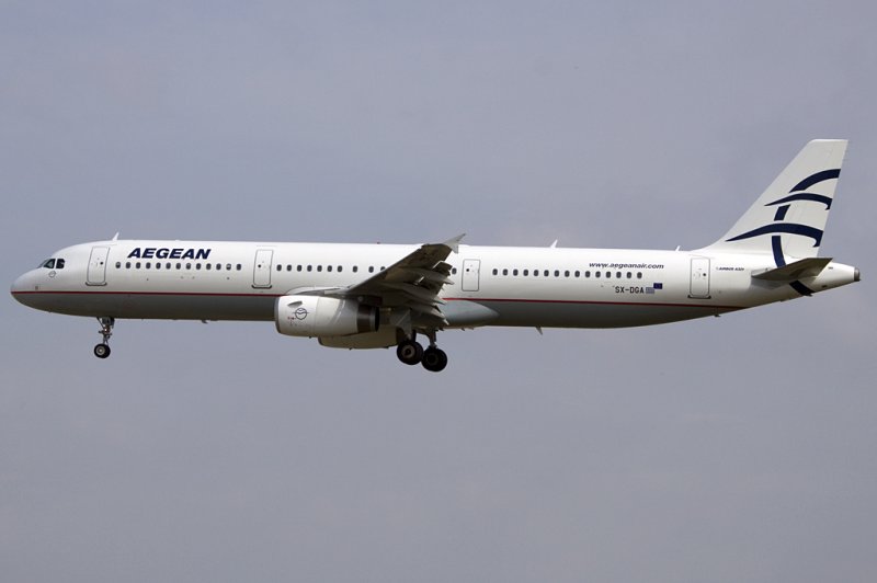 Aegan Airlines, SX-DGA, Airbus, A321-231, 21.06.2009, BCN, Barcelona, Spain 

