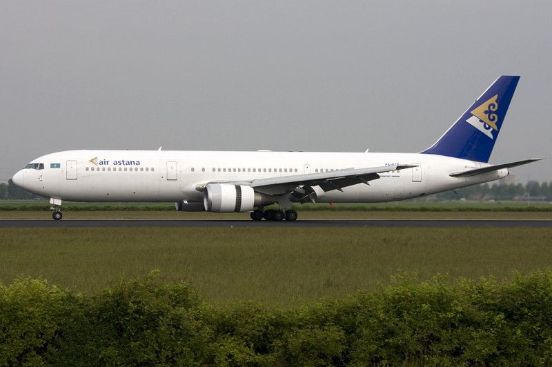 Air Astana, P4-KCB, Boeing, B767-306ER, 21.05.2009, AMS, Amsterdam, Netherlands 

