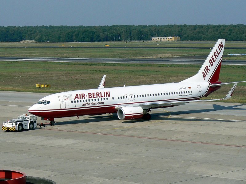 Air Berlin B 737-86J(WL) D-ABAX am 16.09.2006 auf dem Flughafen Berlin-Tegel