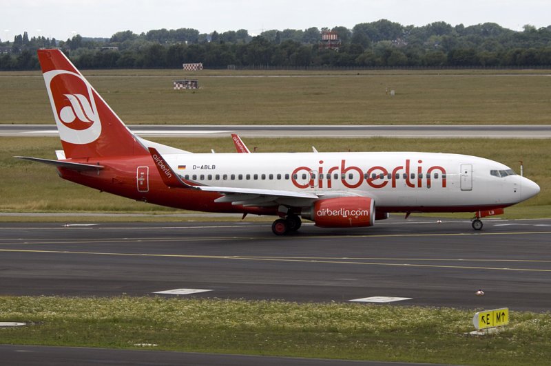 Air Berlin, D-ABLB, Boeing, B737-76J, 07.06.2009, DUS, Dsseldorf, Germany 

