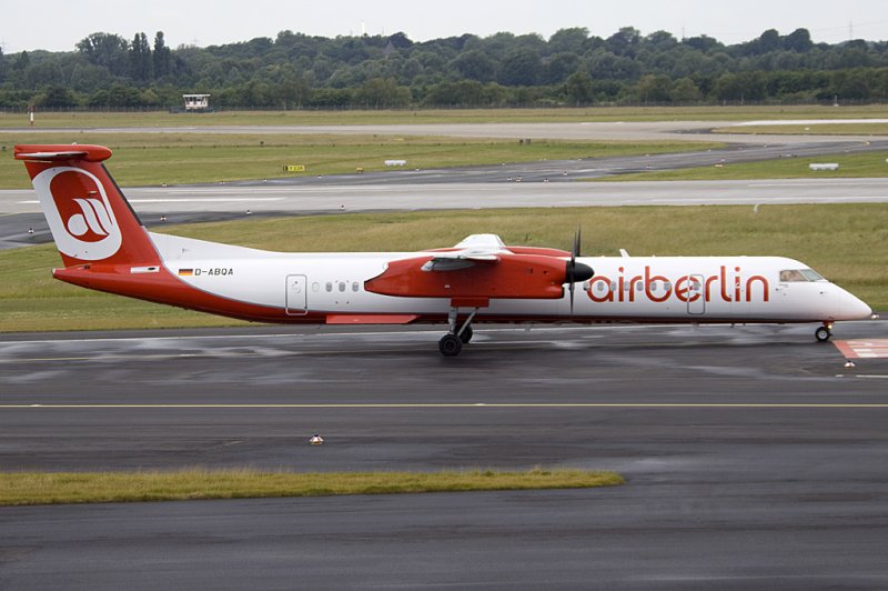 Air Berlin, D-ABQA, deHavilland, DHC-8 402Q, 07.06.2009, DUS, Dsseldorf, Germany 

