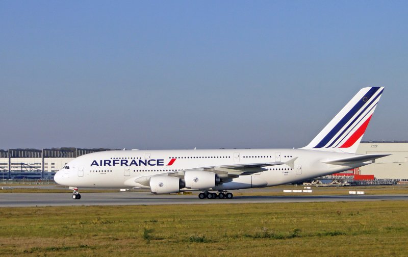 Air France Airbus A380-861 am 20.10.2009 