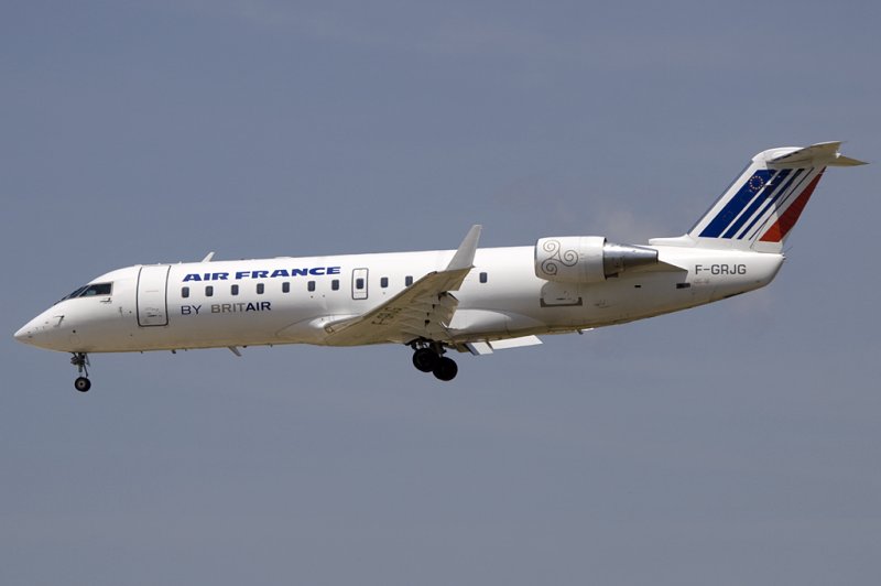 Air France - Brit Air, F-GRJG, Bombardier, CRJ-100LR, 21.06.2009, BCN, Barcelona, Spain 

