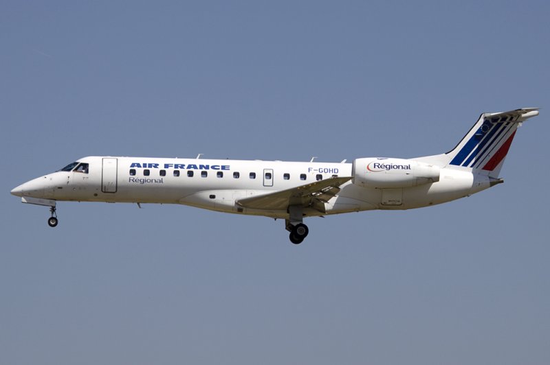 Air France - Regional, F-GOHD, Embraer, ERJ-135, 13.06.2009, BCN, Barcelona, Spain 

