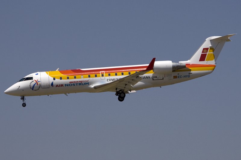 Air Nostrum, EC-HYG, Bombardier, CRJ-200ER, 13.06.2009, BCN, Barcelona, Spain 

