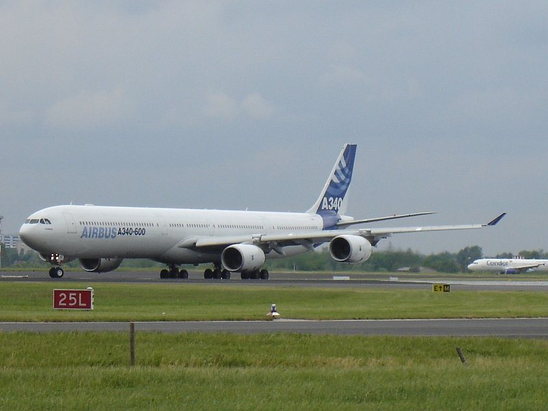 Airbus A340-600 auf der ILA 2006 in Berlin.