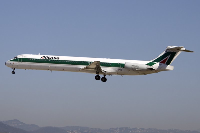 Alitalia, I-DATS, McDonnell Douglas, MD-82, 13.06.2009, BCN, Barcelona, Spain 

