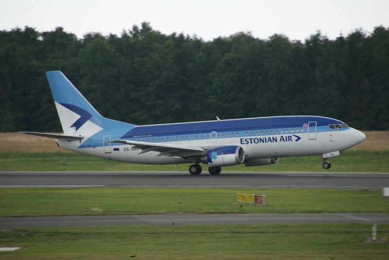 B737-500 der Estonian Air (ES-ABJ) beim Start nach Tallinn