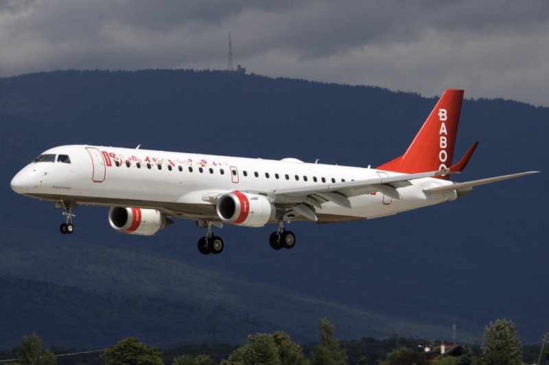 Baboo Airlines, HB-JQE, Embraer, 190LR, 19.07.2009, GVA, Geneve, Switzerland 


