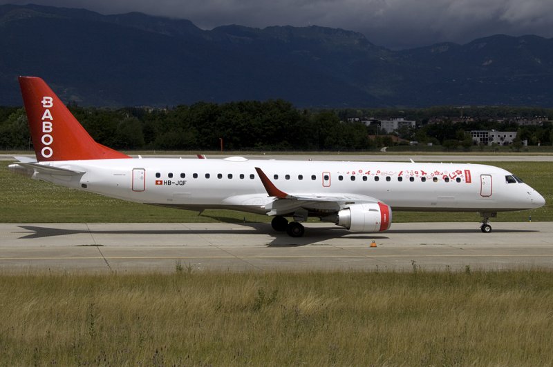 Baboo, HB-JQF, Embraer, ERJ-190LR, 19.07.2009, GVA, Geneve, Switzerland 

