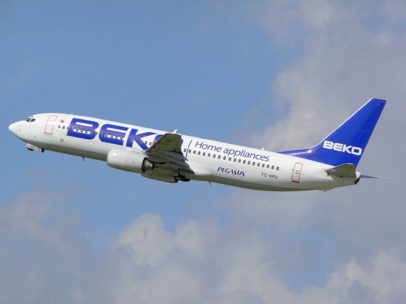 Beko Sonderbemalung der Pegasus Airlines am 8.9.2008 in Dsseldorf