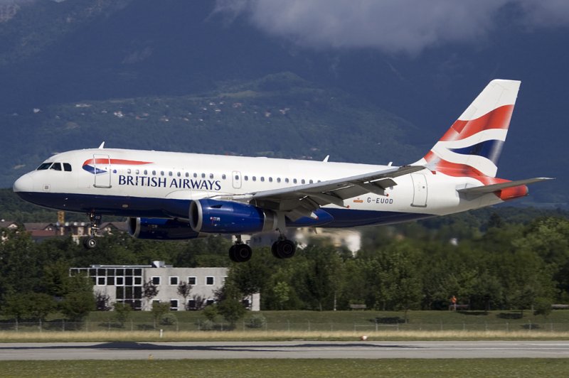 British Airways, G-EUOD, Airbus, A319-131, 19.07.2009, GVA, Geneve, Switzerland 

