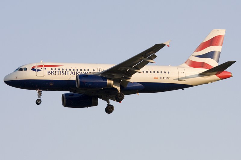 British Airways, G-EUPV, Airbus, A319-131, 21.04.2009, FRA, Frankfurt, Germany 

