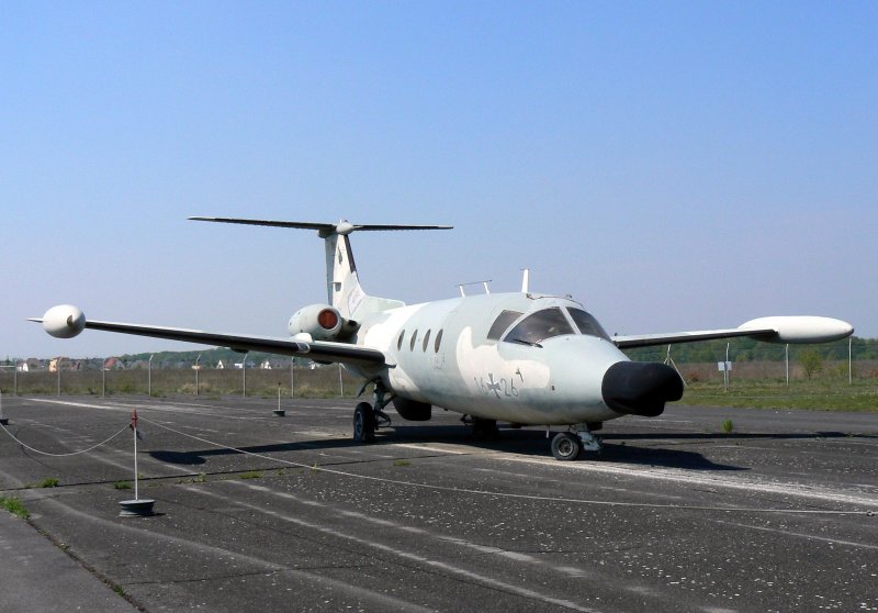 Bundeswehr Messerschmitt-Blkow-Blohm (Hamburger Flugzeugbau GmbH) HFB 320 EFM Hansajet 16+26 im Luftwaffenmuseum Berlin-Gatow am 27.04.2007
