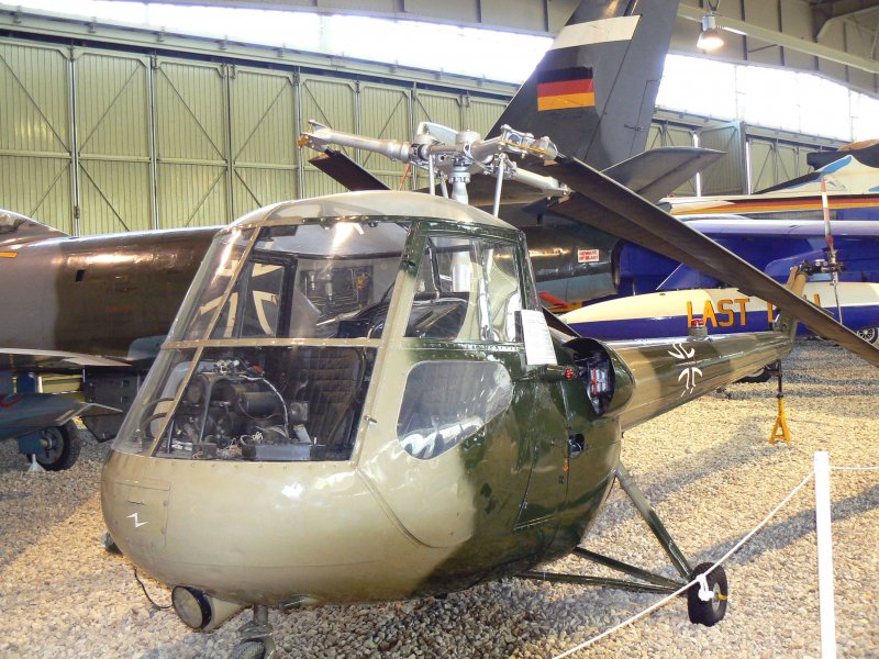 Bundeswehr Saunders Roe MK50-51 Skeeter am 27.04.2007 im Luftwaffenmuseum Berlin-Gatow