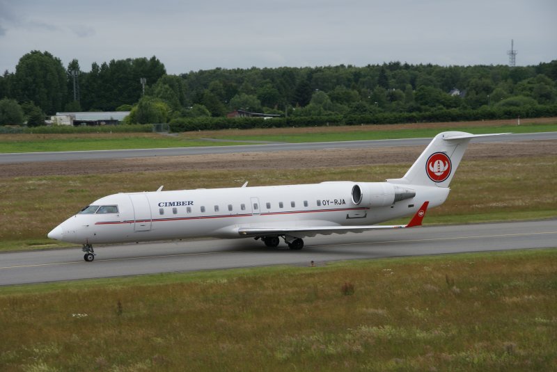 Canadair CRJ-200 der Cimber Air nach der Landung