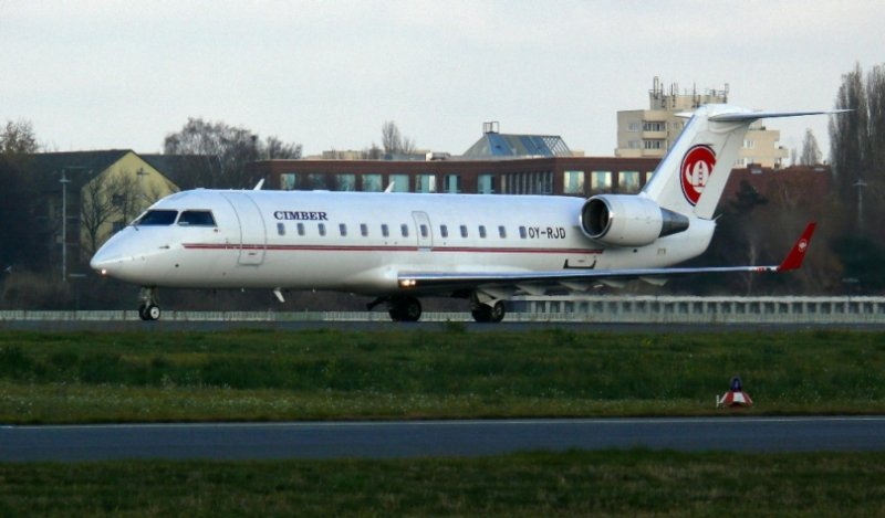 Cimber Air SAS CRJ2 OY-RJD Berlin TXL November 2008