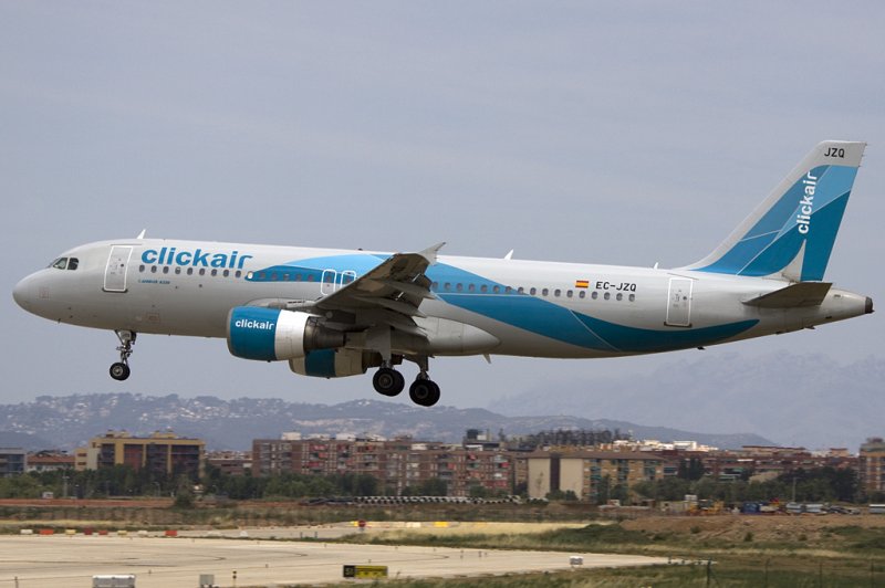 Clickair, EC-JZQ, Airbus, A320-214, 21.06.2009, BCN, Barcelona, Spain 

