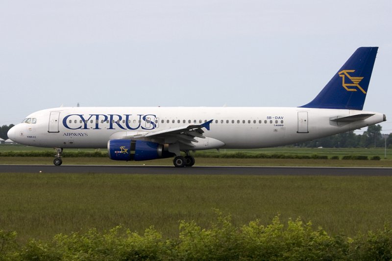 Cyprus Airways, 5B-DAV, Airbus, A320-231, 21.05.2009, AMS, Amsterdam, Netherlands


