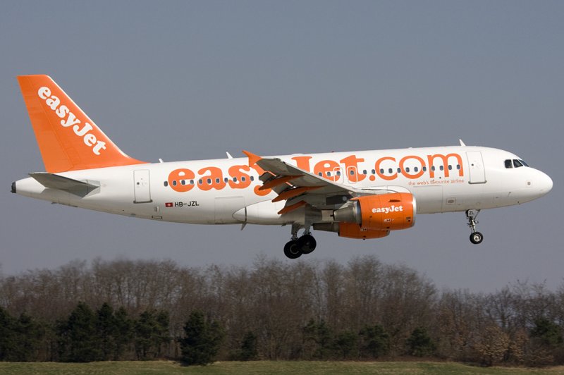 Easy Jet, HB-JZL, Airbus, A319-111, 22.03.2009, BSL, Basel, Switzerland 
