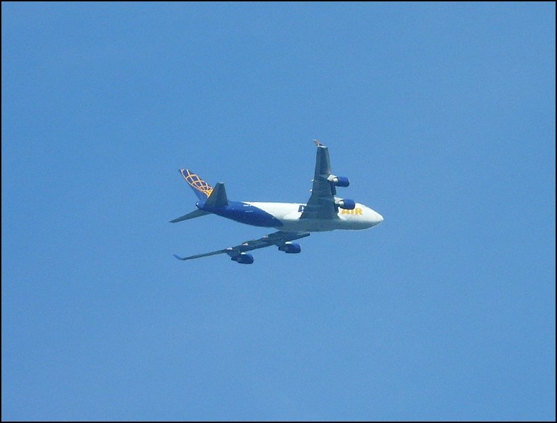 Eine Boeing 747 der Atlas Air fotografiert am 27.04.08 in Arlon (Belgien).