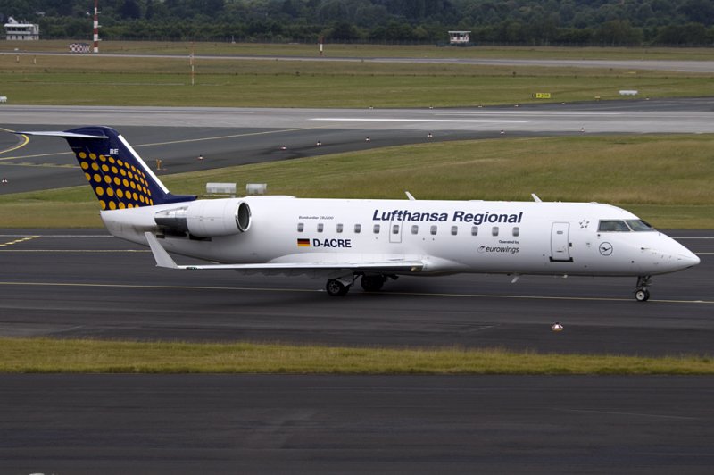 Eurowings, D-ACRE, Bombardier, CRJ-200LR, 07.06.2009, DUS, Dsseldorf, Germany

