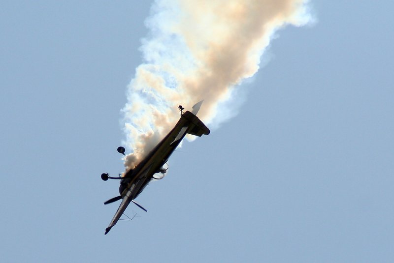 Flugplatzfest 2007 in Freiburg.
Uli Dembinski, Kunstflieger