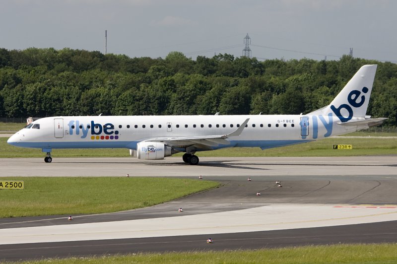 Flybe, G-FBEE, Embraer, 195LR, 18.05.2009, DUS, Dsseldorf, Germany 

