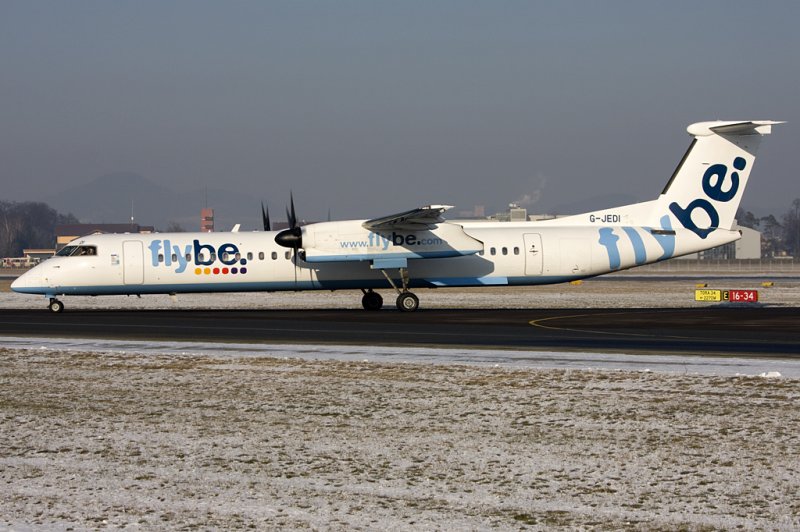 Flybe, G-JEDI, deHavilland, DHC-8-402Q, 10.01.2009, SZG, Salzburg, Austria