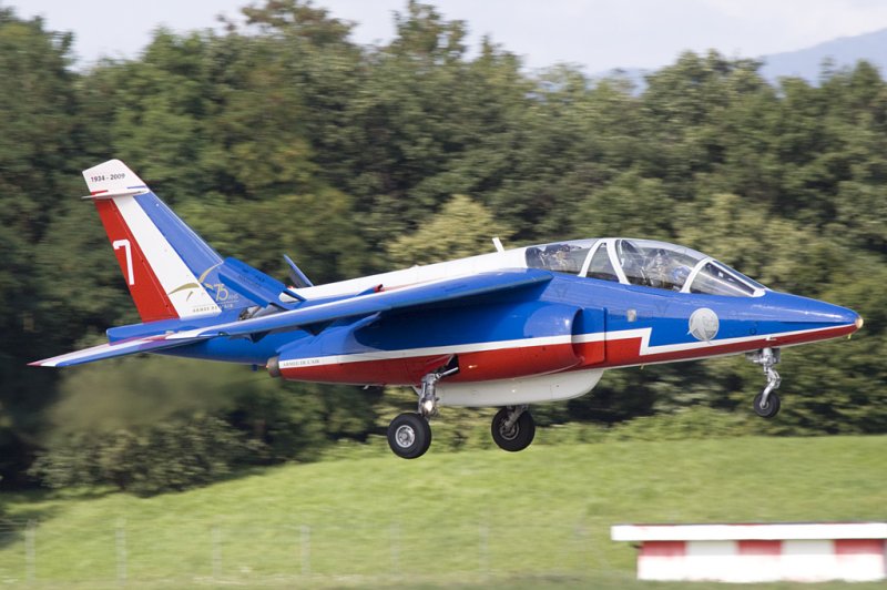 France - Air Force - Patrouille de France, E94, F-TERH, Dassault/Dornier, Alpha Jet E, 30.07.2009, BSL, Basel, Switzerland 

