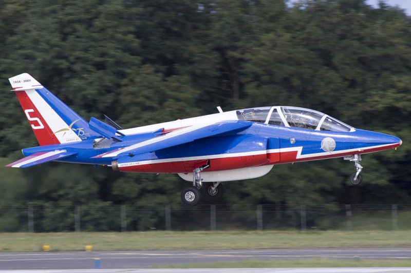France - Air Force - Patrouille de France, E95, F-TERQ, Dassault/Dornier, Alpha Jet E, 30.07.2009, BSL, Basel, Switzerland 



