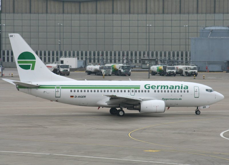Germania B 737-75B D-AGER am 28.06.2009 auf dem Flughafen Berlin-Tegel