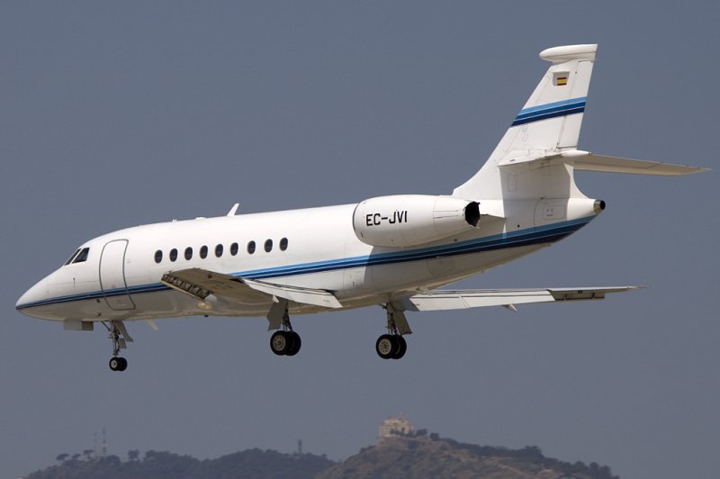 Gestair, EC-JVI, Dassault, Falcon 2000, 21.06.2009, BCN, Barcelona, Spain 


