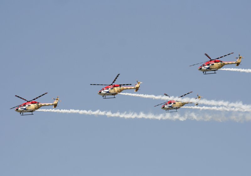 India Air Force Hindustan ALH Dhruv, Flugvorfhrung auf der ILA in Berlin-Schnefeld am 30.05.2008