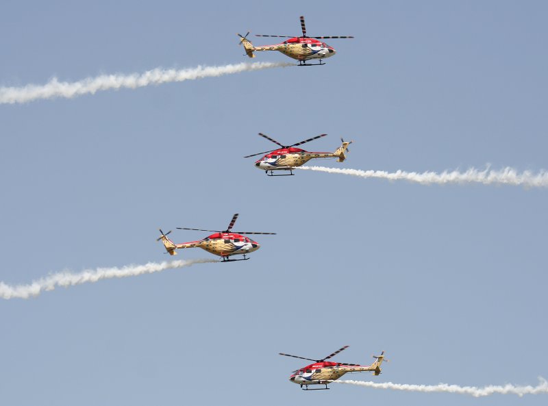 India Air Force Hindustan ALH Dhruv, Flugvorfhrung auf der ILA in Berlin-Schnefeld am 30.05.2008