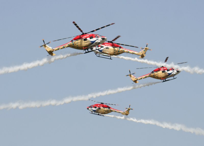 India Air Force Hindustan ALH Dhruv, Flugvorfhrung auf der ILA in Berlin-Schnefeld am 30.05.2008