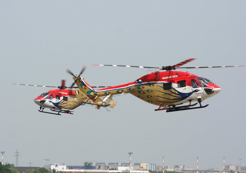 India Air Force Hindustan ALH Dhruv, Flugvorfhrung auf der ILA in Berlin-Schnefeld am 30.05.2008
