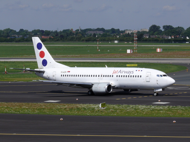 JatAirways; YU-AON. Flughafen Dsseldorf. 26.07.2009.
