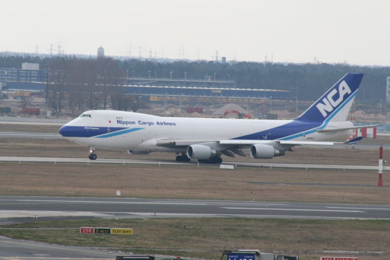 Jumbo der NCA am 09.03.08 auf dem Flughafen Frankfurt/Main.