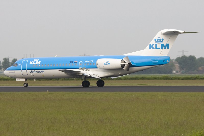 KLM Cityhopper, PH-KZP, Fokker, F70, 21.05.2009, AMS, Amsterdam, Netherlands 

