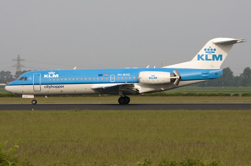 KLM Cityhopper, PH-WXD, Fokker, F-70, 21.05.2009, AMS, Amsterdam, Netherlands 

