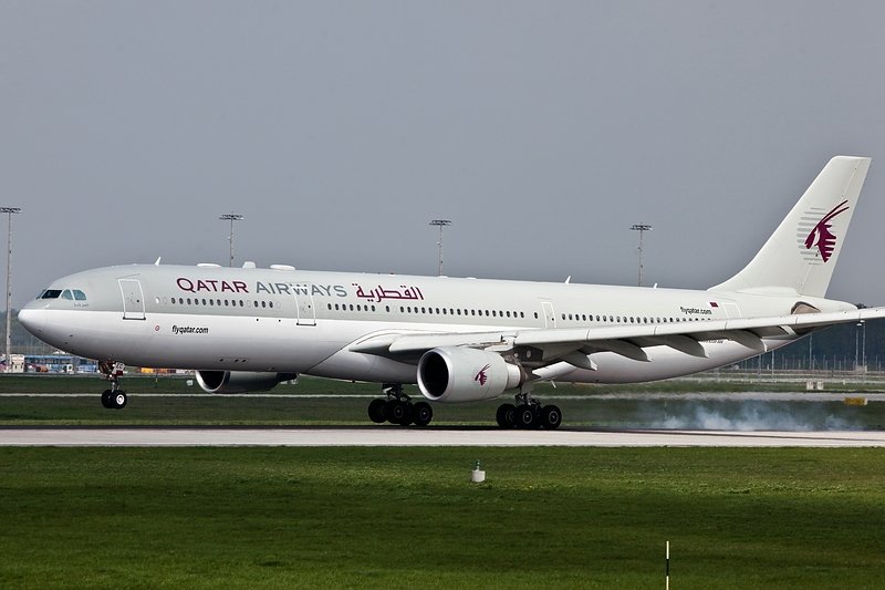 Landung, A330/Qatar/MUC/Mnchen/Germany.

