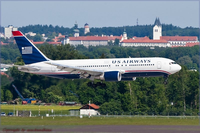 Landung B767/US Airways/MUC/München/Germany. - Flugzeug-bild.de