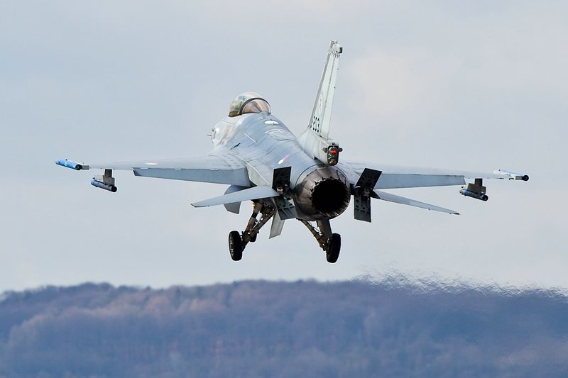 Landung F-16, J-203/Niederlande/ in ETSN/ Neuburg/Germany

