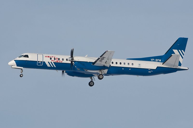 Landung Saab 2000/Polet Airlines/ MUC,Mnchen,Germany