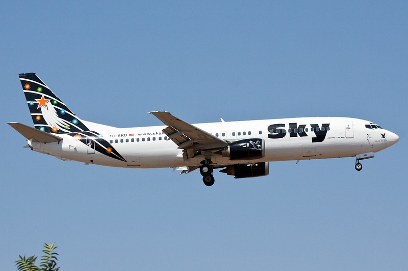 Landung/B737/Sky Airlines/TC-SKD/Trkei/Antalya (LTAY/AYT)21.08.09. 

