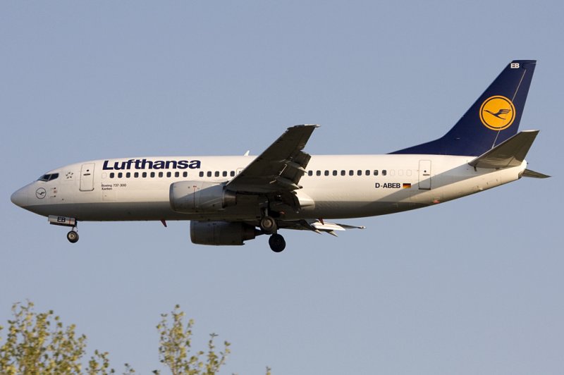 Lufthansa, D-ABEB, Boeing, B737-330, 21.04.2009, FRA, Frankfurt, Germany 

